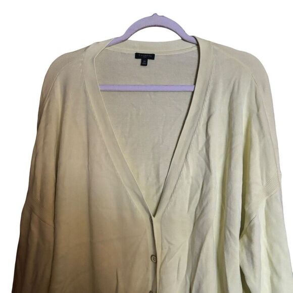Talbots Cardigan Womens 3X Green Cotton Blend Stretch Button Sweater - Picture 2 of 9